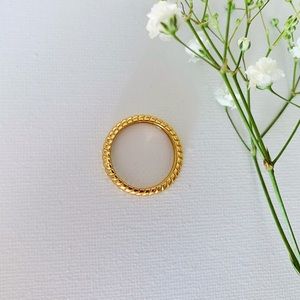 18k Gold Plated Croissant Ring